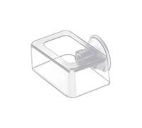 Acrylic Fish Food - Feeder Fixed Dispenser, Aquarium Tool | Transparent Color Feeding Tool, Large Small Aquarium Accessory, Durable Fishs Care Equipment Easy Refill Aquariums Feeder Portable Tank Feed