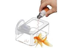 Acrylic Fish Tank Feeder, Fixed Food Dispenser for Fish Tanks, Wide Feeding Area Dispensing Tool for Floating Fodder or Flake Fodder, Convenient Animal Feed Solution