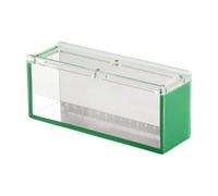 Acrylic Fish Viewing Case, Transparent Aquatic Breeder Box, Portable Fish Container with Scale, 6.5x2.76x1.97 inches, Ventilated Hatching Habitat for Crabs, Small Aquatic Life