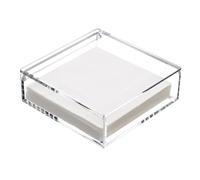 Acrylic Flip and Pressure Paper Towel Holder - Modern Vertical Napkin Storage Clear PMMA Dispenser Servilleteros(18x18x6.1cm)