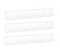 Acrylic Glasses Holder - Wall Mounted Sunglasses Rack, Clear Eyewear Organizer Stand for Sunglasses Display Storage | Living Room, Vanity, Bathroom, Dressing Area, Boutique, Fashion Store, Home Decor