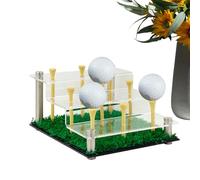 Acrylic Golf Ball Display Case, Transparent Collector Holder for Sports Balls, Showcase Storage for Tenis, Softball, Lacrosse in Living Room, Study, Office, Bedroom or Tabletop