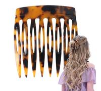 Acrylic Hair Comb - Decorative Hair Clip Comb | Fashionable Hairs Pin | Wide Tooth Vintage Design, Anti-Slip Grip, Portable Hairs Accessories For Weddings, Travel, Daily Life, And French Updos