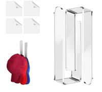 Acrylic Hat Organizer Wall, Acrylic Hat Hooks for Wall, Baseball Hat Organizer, Strong Adhesive Hat Rack,Multi-Purpose Hat Holder, No Drilling, Hat Hangers for Wall/Door/Closet (Clear)