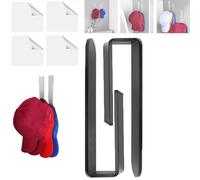 Acrylic Hat Organizer Wall, Acrylic Hat Hooks for Wall, Baseball Hat Organizer, Strong Adhesive Hat Rack,Multi-Purpose Hat Holder, No Drilling, Hat Hangers for Wall/Door/Closet (Black)