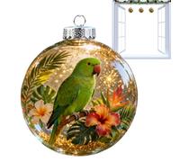 Acrylic Holiday Ornaments - 3 Inch Christmas Ball Decorations for Fun Seasonal Decor, 3D Animal Design with Lightweight Shatterproof Material, Tree and Room Ornaments for Indoor Outdoor Living Room