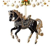 Acrylic Horse Suncatcher - Shimmering 2D Window Hanging Ornament for Holiday Charm, Stylish Christmas Decor Piece with Radiant Pendant Design, Ideal for Women Girl Home Tabletop Wall Window Seasonal