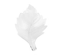 Acrylic Leaf Shrimp Feeding Dish | 2 Sizes for Aquarium/Reptile Food | Smudge - Deflecting & Simple Maintain | Sturdy Pet Food Bowl for Shrimp/Fish/Invertebrates (Large Size)