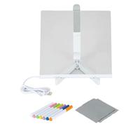 Acrylic Light Up Dry Erase Board | Light Up Dry Erase Boards For Wall - Easy To Write Lights LED Drawing Painting Planner With 7 Markers, Daily Planner Board For Study, Work And Personal Creative Use
