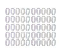 Acrylic Linking Rings Transparent DIY Assemblable Chain Link for Jewelry Making and DIY Crafts 50PCS Acrylic Material Translucent Color Plating 3.3cm Length
