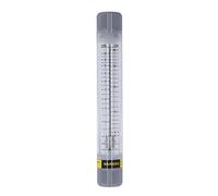 Acrylic Liquid Flowmeter Tube Type 1 10GPM Accurate Scale Water Flow Meter G1 Female Thread for Industrial Liquid Measurement Transparent Lightweight
