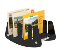 Acrylic Mail Organizer - Mail Organizer MultiSlot Letter Sorter for Desk | Soporte para sobres de correo, organizador de correo para tarjetas postales de papel, hogar, oficina, apartamento