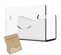 Acrylic Mail Sorter Rack - Envelope Holder for Home Office Study Organization | Clear Acrylic with Multi-Tier Slots, Wall or Desktop Storage for Letters Bills Documents Stationery