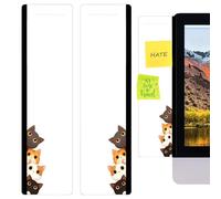 Acrylic Monitor Memo Board, transparente Computer Screen Note, con 0,2 cm Multifunction Side Sticky Note Organizer, Desktop Reminder Board Kit, Desk Office Study Accessory, for Students Workers Use