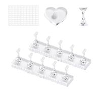 Acrylic Nail Display Rack - False Nail Holder For Practice | Lightweight Transparent Stand With Organized Layout, Perfect For Women, Home, Salon, Vanity Table, Photography, Art Collection