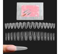 Acrylic Nails - Professional 240 Pieces Tools | Double Nail Forms Flexible Design Easy Use for Personal, Salon, Home, Fashion, Beauty Manicure or Daily Styling, 10.55 x 4.76 x 1.18in