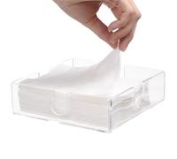 Acrylic Napkin Holder - Clear Square Paper Towel Holder | Acrylic Paper Towel Storage | Bathroom Napkin Tray for Dining Table, Kitchen | Dinner Napkîn Holders | Bathroom Napkîn Tray and Tissue