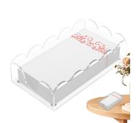 Acrylic Napkin Holder, Transparent Towel Tray, Modern Cocktail Napkin Organizer, Sleek Countertop Accessory, Sturdy Clear Display Stand, Ideal for Table, Kitchen, Bathroom, 9x5.1x2.4 Inches
