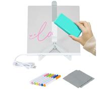 Acrylic Note Board | Innovative Acrylic Memo Board,Light Up Message Boards With 7 Markers, Multifunctional Diverse Applications Clear Desktop Whiteboard For Checklist, Daily Schedule
