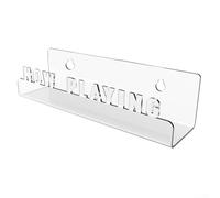 Acrylic Now Playing - Estante de pared para discos de vinilo con doble opción de montaje, adecuado para mostrar discos LP, CD y más en varios espacios (transparente)