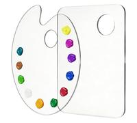 Acrylic Paint Pallets - 2 Piece Thumb Hole Palette Set for Painting Crafts