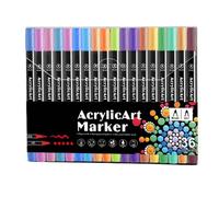 Acrylic Paint Pens, Double Tip Markers, Drawing Markers, Acrylic Craft Markers, Rock Painting Pens, Canvas Painting Markers, Creative Coloring For Rock Painting, Wood, Canvas, Stone, Glass, Ceramic