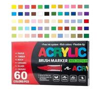 Acrylic Paint Pens - Quick-Drying Smudge-Proof Painting Markers, Vibrant Colors with Fine Tip for Smooth Precise Application, Ideal for Painting Parents Grandparents Easter Stuffers Travel School