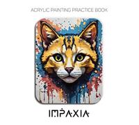 Acrylic Painting Practice Book - Impaxia: A Sculptural Journey into the Textured World of Abstract Cats