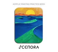 Acrylic Painting Practice Book - Scenora: A Sculptural Journey into the Textured World of Impasto Landscapes