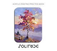 Acrylic Painting Practice Book - Solitude: A Sculptural Journey into the Textured World of Solitary Trees
