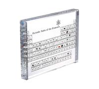 Acrylic Periodic Table with Real Elements, Chemical Elements Display, Periodic Table Of Elements, School Teaching, Birthday Gift