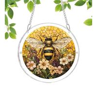 Acrylic Puzzle Suncatcher - 2D Window Ornament Bird Butterfly Bee Design, Decorative Sun Catching Panel, Vibrant Light Refraction Art Piece | Nature Inspired Wall Decor,for Adults Apartment