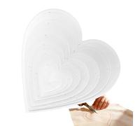 Acrylic Ruler, Heart Quilting Shapes, Transparente Cutting Templates, Cut Edge Design, High Visibility Measurement Scale, Sewing Room Decoration, Geometric Style for Girls and Women