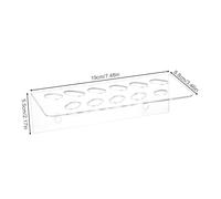 Acrylic Scissor Holder, Wall Mount Shear Rack, 7.48x3.46x2.17 Inches Stand with 11 Holes, Clear Organizer, Vertical Bracket with Sleek Style, Hair Cutter Supply for Salon