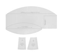 Acrylic Sewing Ruler Set | 3 - Piece Transparent Quilting Rulers for Measurement & Cutting | Clear Printing for Crafts/DIY/Pattern Making