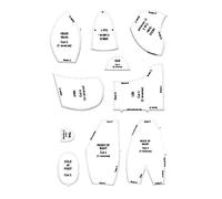 Acrylic Sewing Template - Memory Bear Craft Ruler Pattern Kit | Accurate Stitching Template for Handmade Keepsake Plush, Reusable Measuring Tool with Clear Markings for Crafterz, Student, Professional