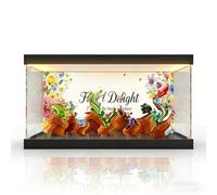 Acrylic Showcase for (10329 Mini Bonsai) Model - Showcase Display Box Compatible con Lego 10329 (Only Showcase, sin modelo) (Tricolor lightbox B)