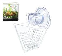 Acrylic Shrimp Feeder Dish, Transparent Cone Worm Tray, 2.36x1.57x2.36 Inches Aquarium Feeding Station with Suction Cup Mount, Sturdy Tank Accessory Design for Betta Shrimp Use