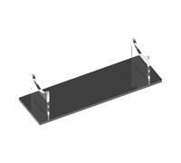 Acrylic Sign Holder - Clear Poster Stand | Clear Tabletop Holder with Stable Base, Tabletop Organizer Rack, Multipurpose Display for Game Room Photography TV Stand Bedside Decor, 9.69x3.07x2.28inch