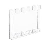 Acrylic Straw Holder, Adhesive Storage Organizer, Large-Capacity Clear Container, Compact Wall-Mounted Acrylic Rack, Ideal for School, Classroom, Home, Cabinet and Gatherings