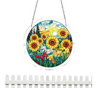Acrylic Suncatcher Jigsaw Puzzles,2D Acrylics Ornament Decor, 1 Natural Scenery Suncatcher Puzzle | For Indoor Home Living Room Study Rooms Bedroom Balcony Garden Porch Wall Window