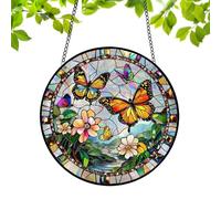Acrylic Sunlight Catcher - Window Ornament Puzzle Decor, Rainbow Light Prism Display, Home Accent with Hanging Chain Design, Outdoor Decor with 7.8 Inch Size, Gift Idea for Porch Garden Use