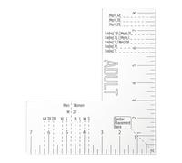 Acrylic T Shirt Ruler - Alignment And Measuring Tool, Precision Guide Heat Press, Screen Printing Sublimation | Perfect For Tailors Beginners DIY T Shirt Projects Design Professional Printing