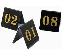 Acrylic Table Numbers 1-30/50, Gold Number Table Numbers Restaurantatch 80X80Mm, Double Sided Table Place Seat Card Tags, Wedding Restaurant Bars Cafe Signs (1 To 30)(A50Cm)