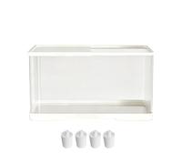 Acrylic Terrarium - Clear Escape Proof Ventilation Lizard Keeper | Acrylic Reptile Enclosure Snail Terrarium | For Bearded Dragon Leopard Gecko Hermit Crab Iguana Tree Frog 11.81x7.68x8.27 Inch