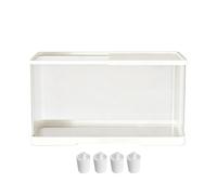 Acrylic Terrarium - Clear Ventilated Reptil Enclosure for Small Pets | Escape Proof Lizard Keeper Box for Bearded Dragon Leopard Gecko Snail Hermit Crab Habitat Tank Home Display Cage