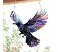 Acrylic windowOrnament - Stained eagleWings Sun Catcher Panel, eagleSun Catcher windowHangable Ornament for Bedroom Living Room | School Mascot Display, Veteran's Hospital Room Base Barracks