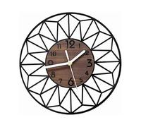 Acrylic Wood Wall Clock 40cm Silent Non Ticking Wall Clock Living Room Bedroom Kitchen Office Large Wood Wall Clock Modern Vintage Classic