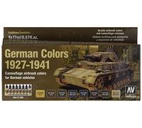 Acrylicos Vallejo - Juego de aire modelo "German Colors 4,894.6-4,930.1 cm, gris, 17 ml (paquete de 8)