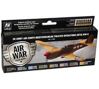 Acrylicos Vallejo "nos cuerpo aéreo del ejército mediterráneo teatro operaciones Mto segunda guerra mundial" Model Air Set